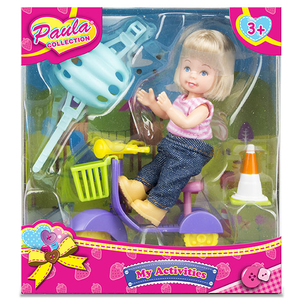 

Игровой набор - Paula. На мопеде