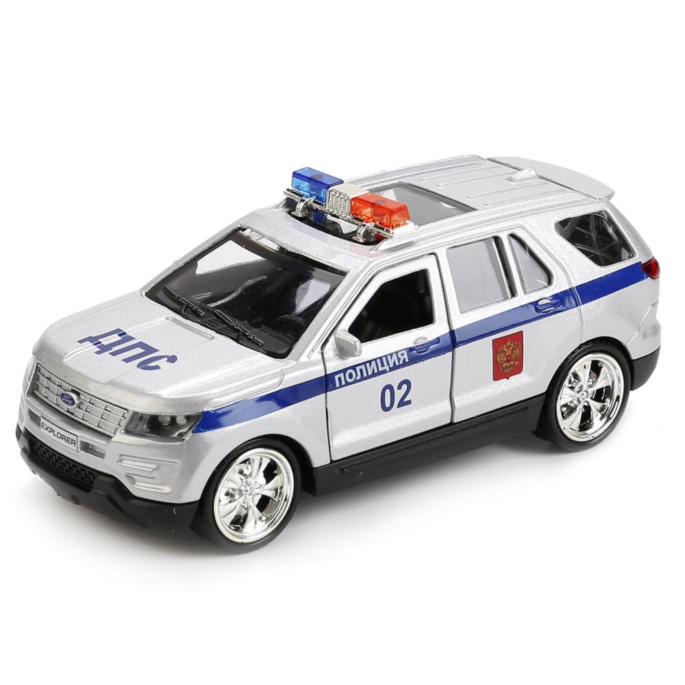 

Машина металлическая Ford Explorer Полиция, 12 см, открываются двери, инерционная