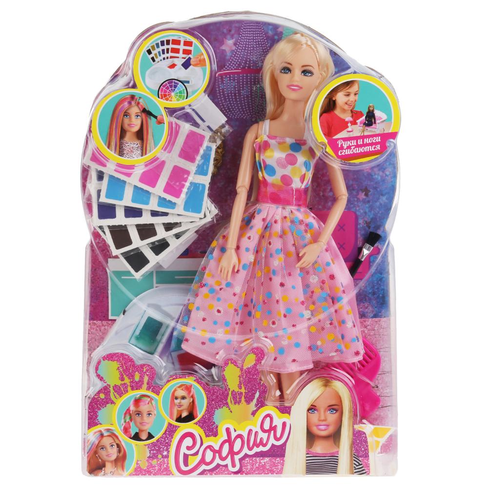 Кукла - София 29 см, с красками и аксессуарами для волос  