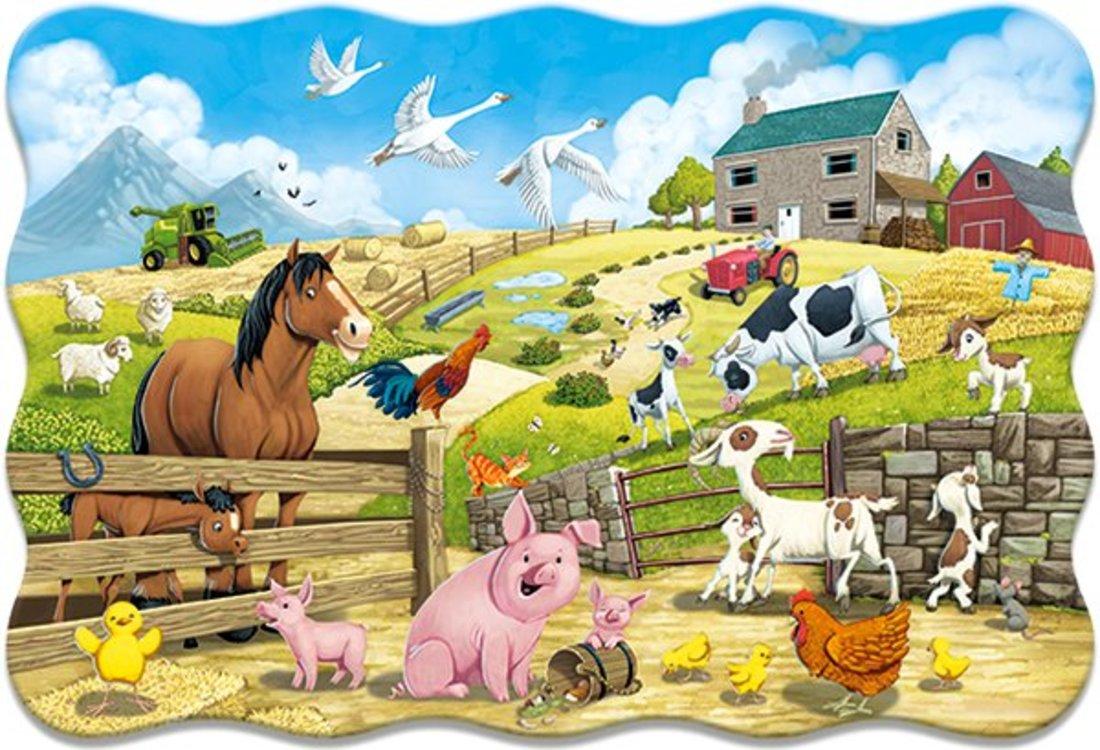 Пазлы Castorland - Животные на ферме, 20 маxi элементов  