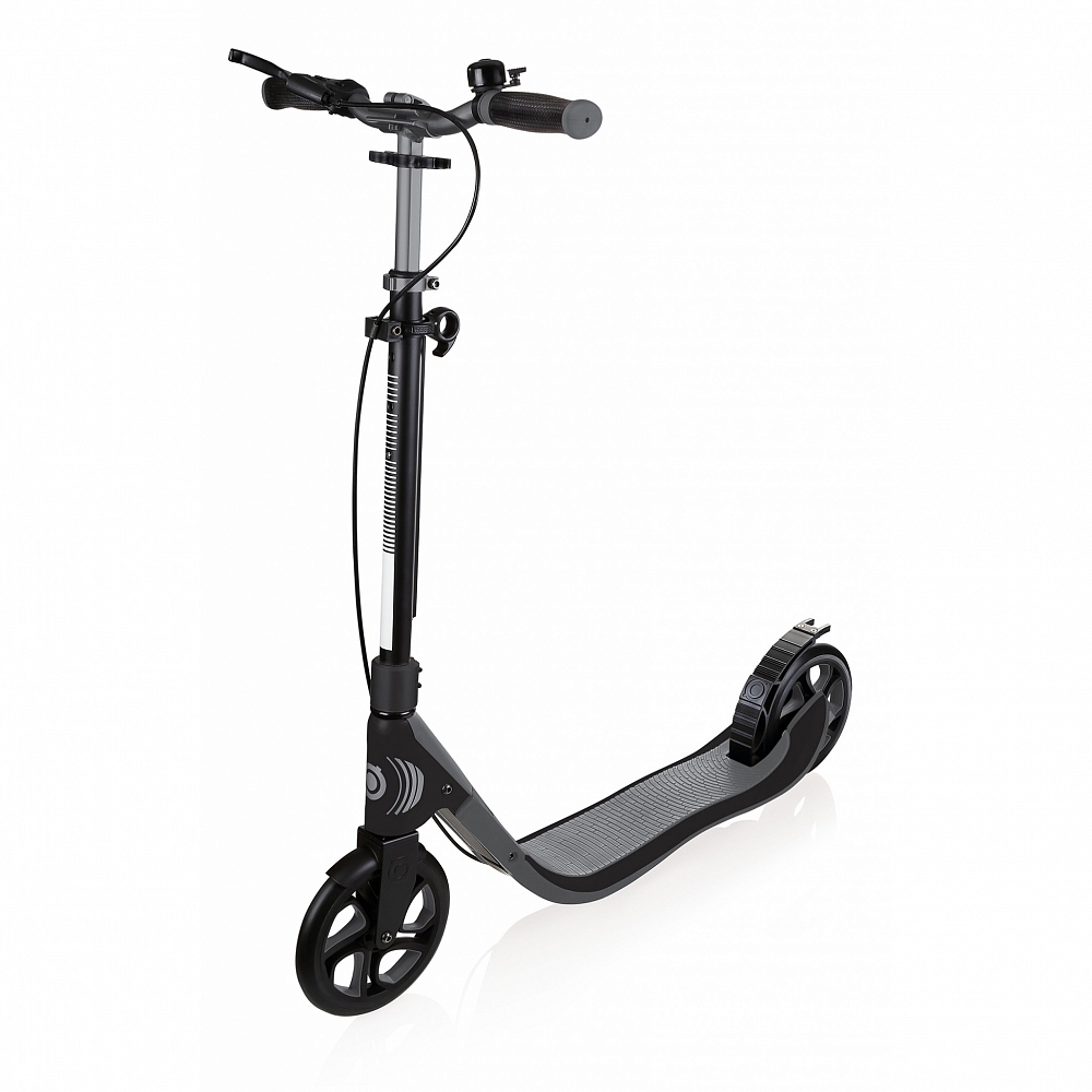 

Двухколесный самокат Globber One Nl 205 Deluxe, черно-свинцово-серый, звонок