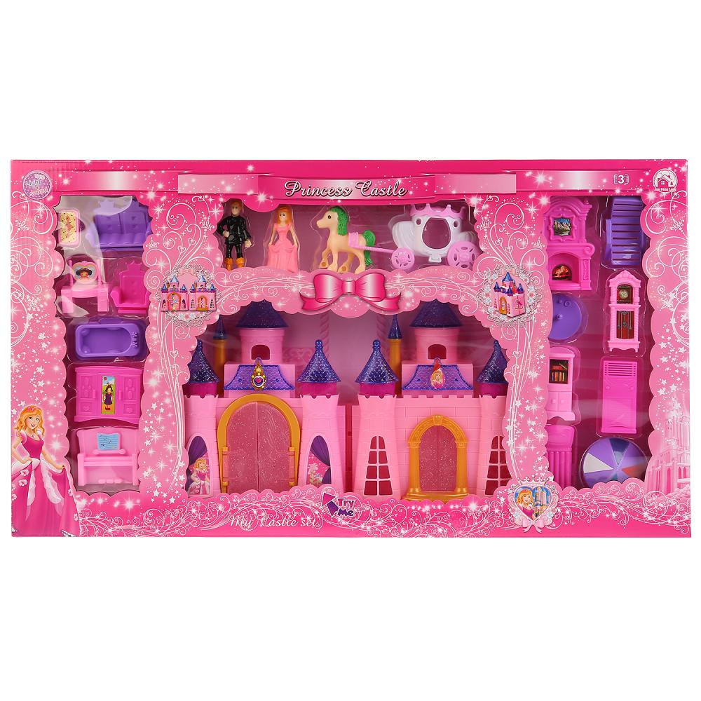 Дом для кукол с мебелью и фигурками – Princess Castle, свет и звук  