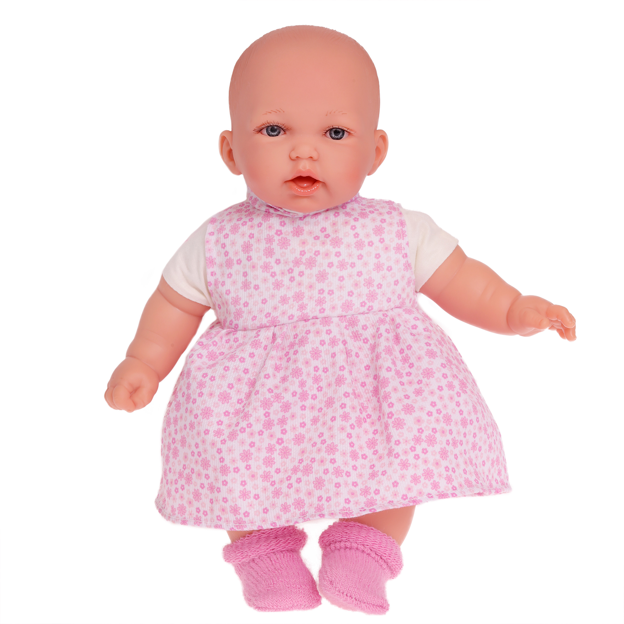 Кукла озвученная Азалия в ярко-розовом 27 см говорит-смеётся мягконабивная  