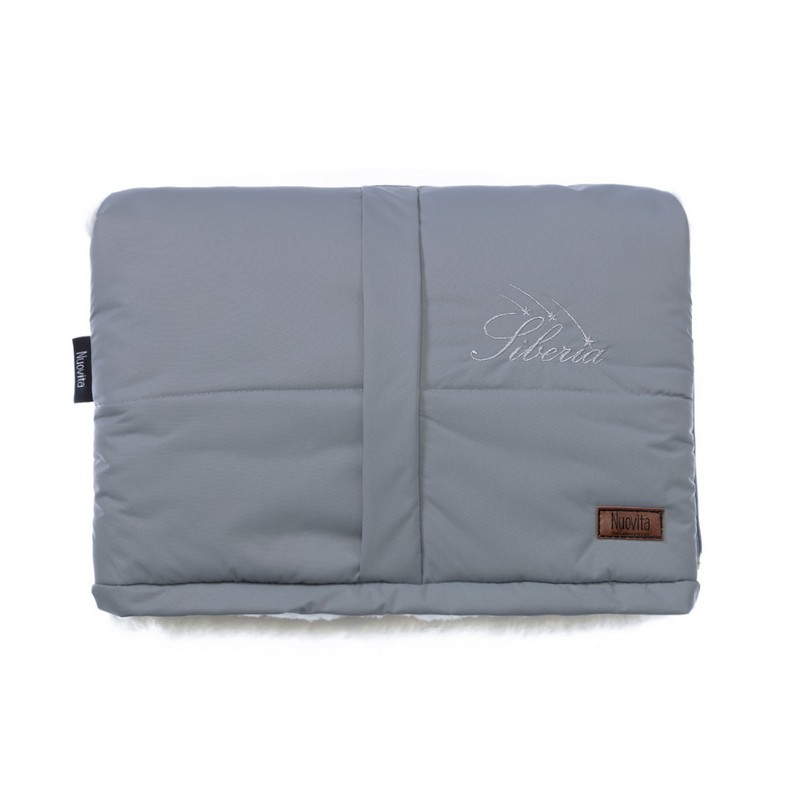 

Муфта меховая для коляски Nuovita Siberia Bianco Grigio/Серый