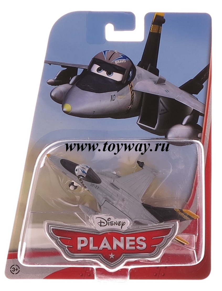Planes Disney. Коллекционная модель самолета-истребителя Bravo, металл  
