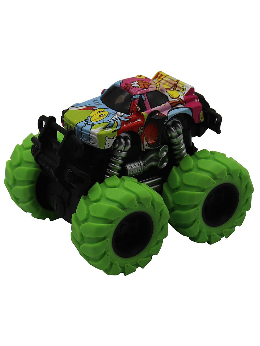 

Машинка гоночная Die-Cast, 4*4, фрикционная, двойной реверс, зеленые колеса