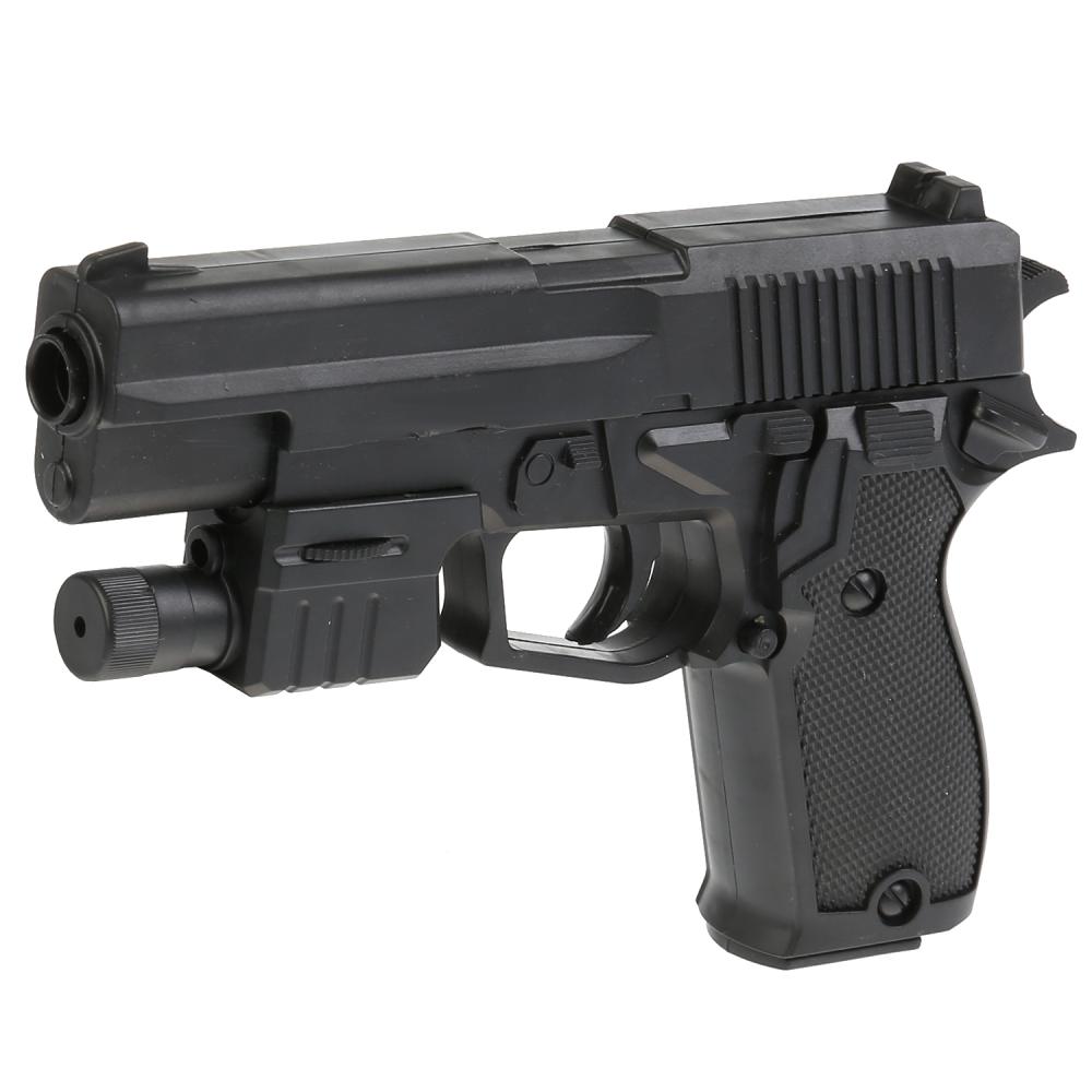 

Пистолет с лазерным прицелом и пульками P220
