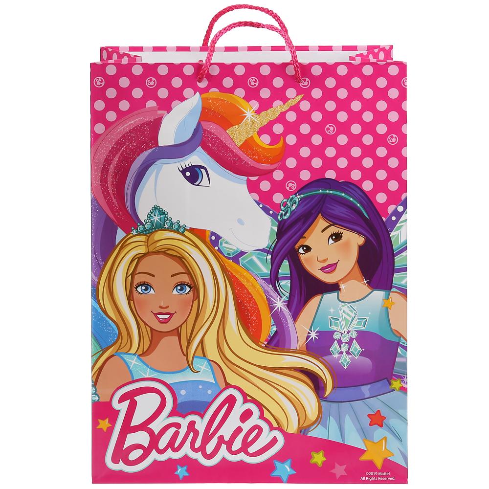 Пакет подарочный Barbie, глянцевый  