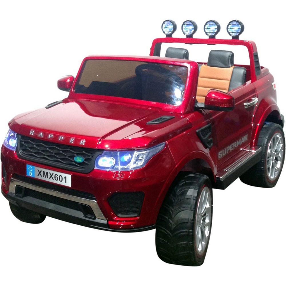

Электромобиль Джип Range Rover ХМХ 601 4х4 10А, красный краска, свет и звук