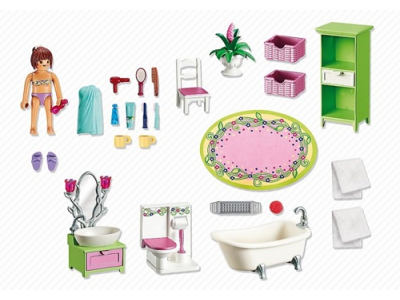 Игровой набор из серии Кукольный дом: Романтическая ванная комната  