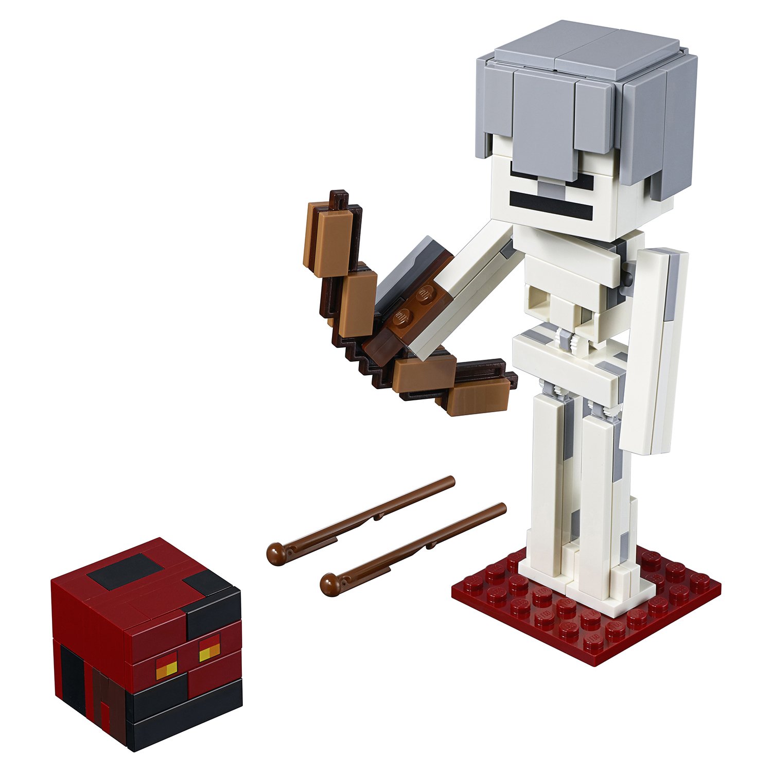 

Конструктор Lego Minecraft Большие фигурки - Скелет с кубом магмы