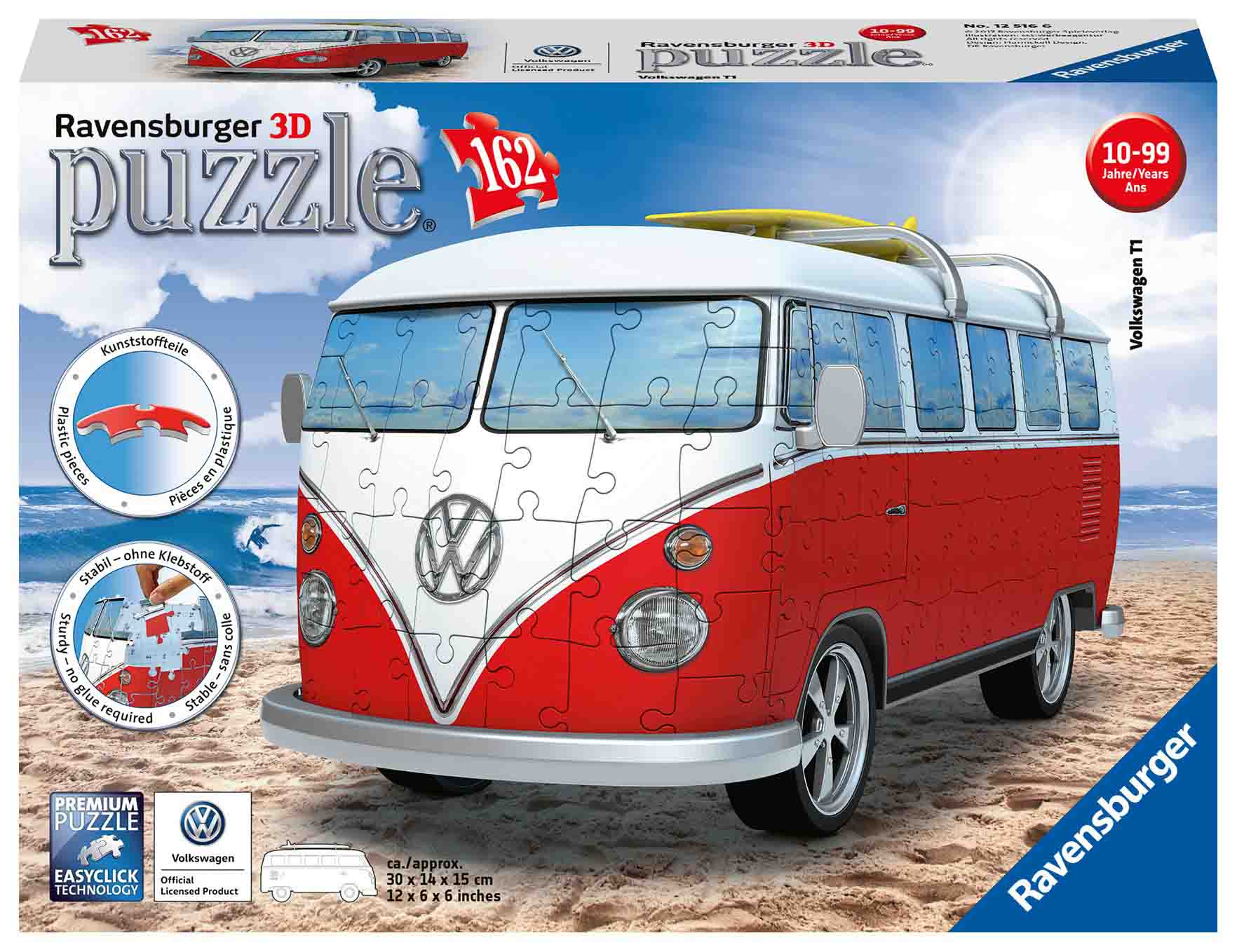 

3D Пазл - VW Bus T1, 162 элемента