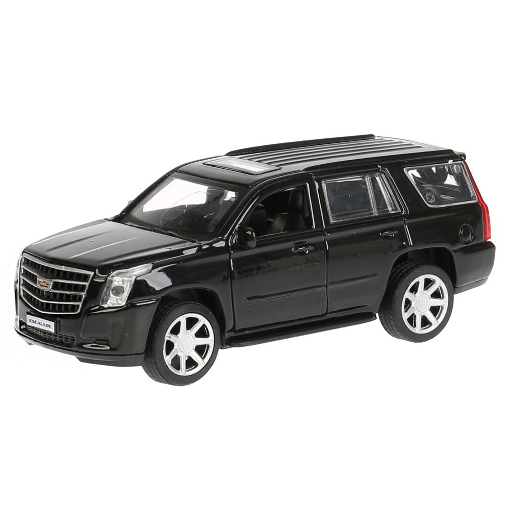 Машина инерционная металлическая - Cadillac Escalade, 12 см, черный, открываются двери  