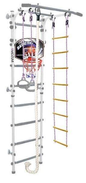 

Шведская стенка Midzumi Niji Kabe Basketball Shield, цвет - снежный барс