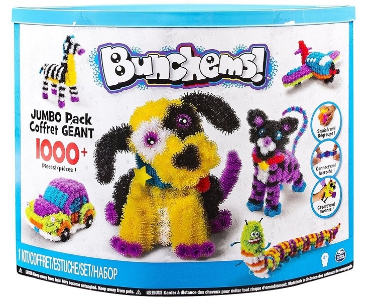 

Конструктор-липучка Bunchems от Spin Master - JUMBO PACK, 1000+ деталей в наборе