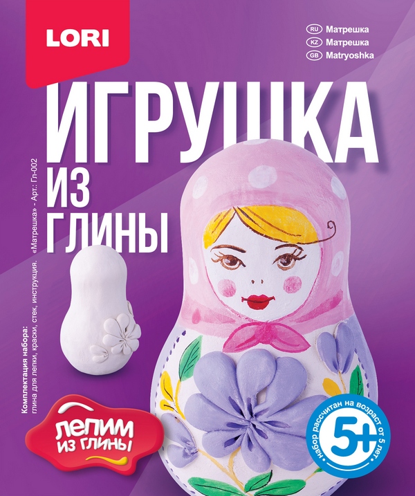 

Игрушка из глины – Матрешка
