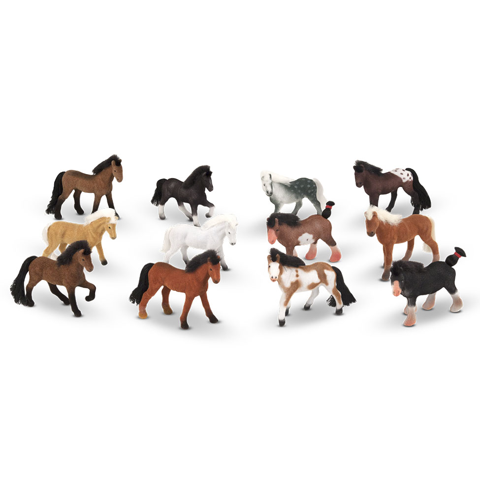Классические игрушки — набор лошадок  