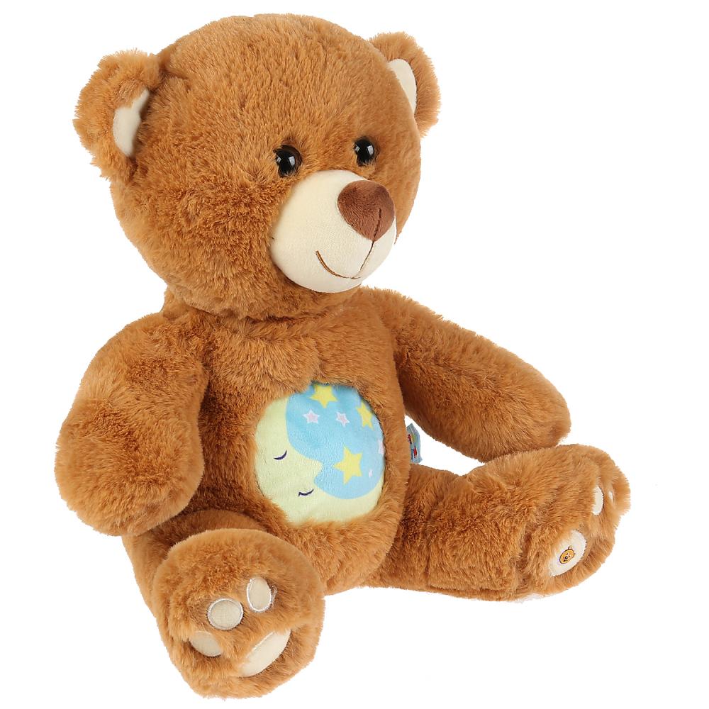 Игрушка мягкая функциональная со светом - Лунный медвежонок, 25 см, 5 колыбельных  