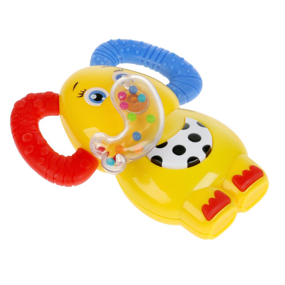 Развивающая музыкальная игрушка - Слоник, нос-трещотка, потешки, забавные звуки  