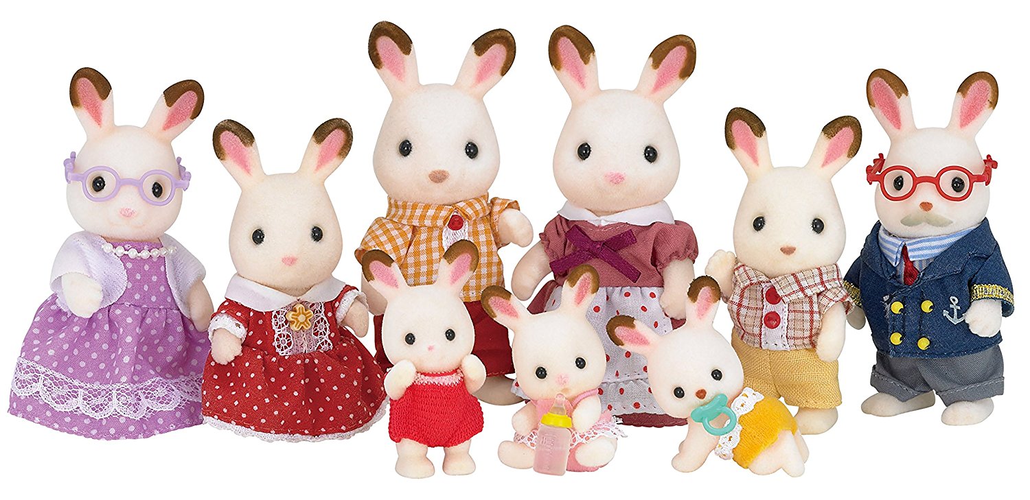 Sylvanian Families - Семья Шоколадных Кроликов  