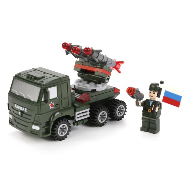 Конструктор – Камаз: ракетная установка, 108 деталей с фигуркой от ...