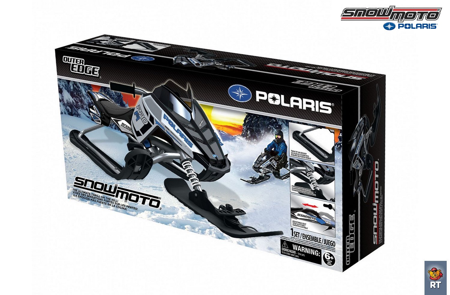 Снегокат Snow Moto Polaris Rush Blue&White  