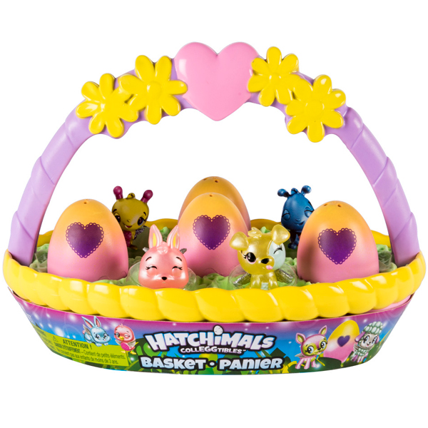 

Игровой набор с коллекционными фигурками Hatchimals - Весенняя корзина