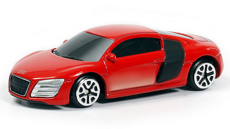 

Металлическая машина - Audi R8 V10, 1:64, красный
