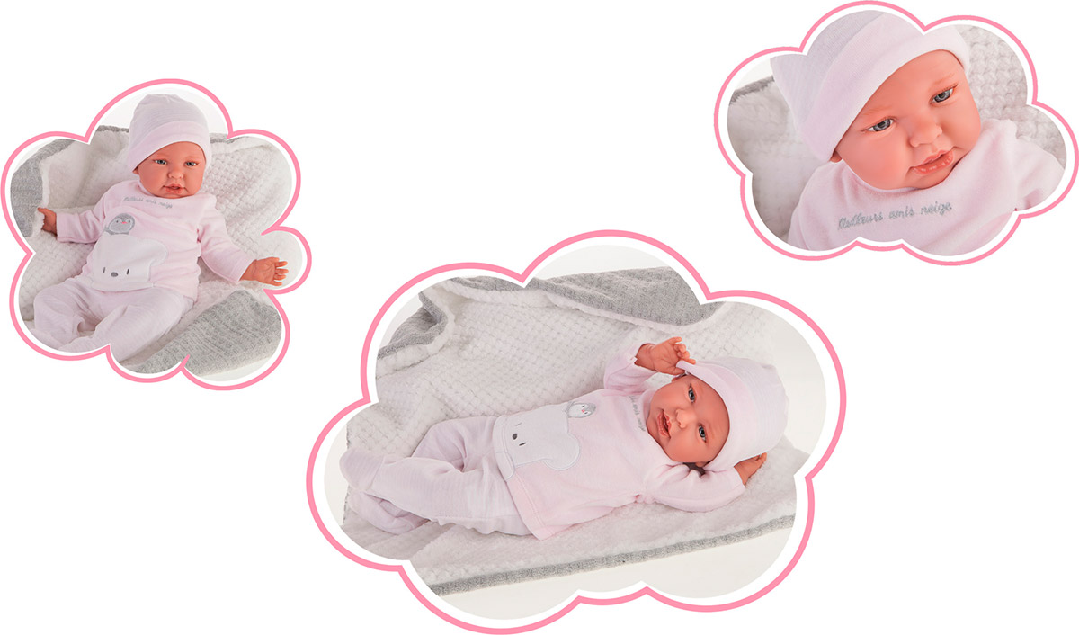 Кукла Реборн – Младенец Юлия в розовом, 52 см  