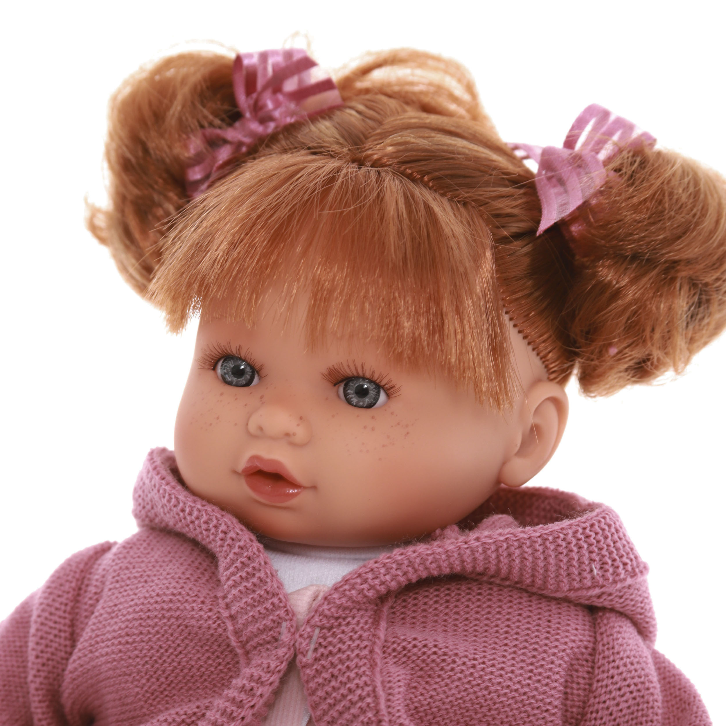 Кукла озвученная Оливия в розовом 30 см плачет мягконабивная  