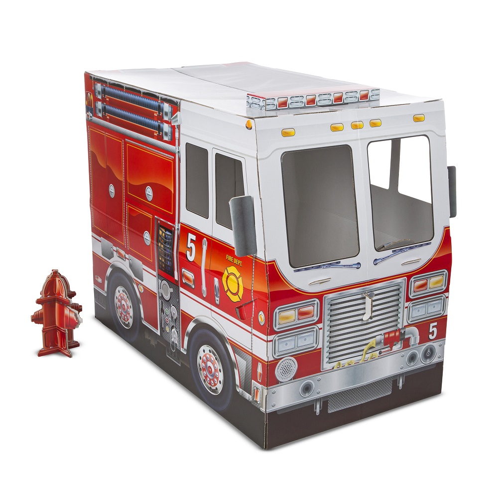 Картонная пожарная машина, 90 х 120 см.  
