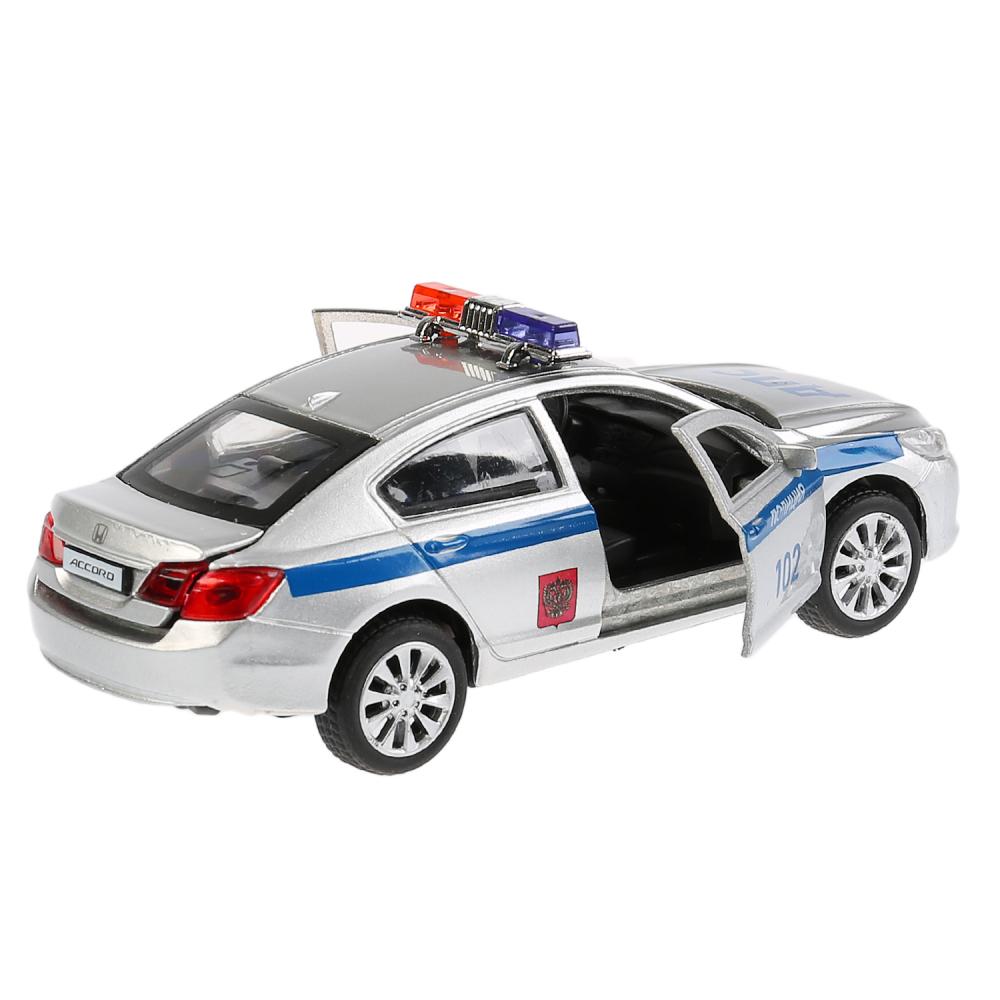 Машина металлическая Honda Accord Полиция 12 см, открываются двери, инерционная  