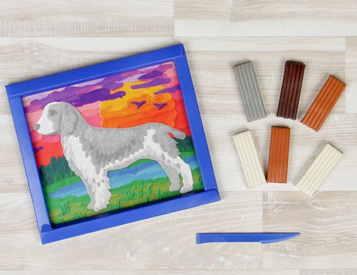 Набор для творчества из серии Живопись пластилином - Охотничья собака  