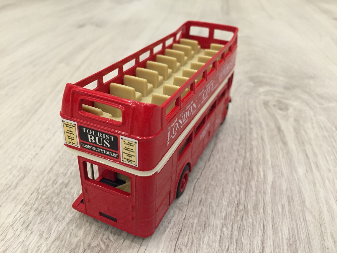 Модель - London Bus, открытый, 1:60-64  