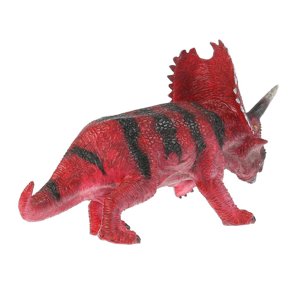 Игрушка пластизоль - динозавр Большой Трицераптор  