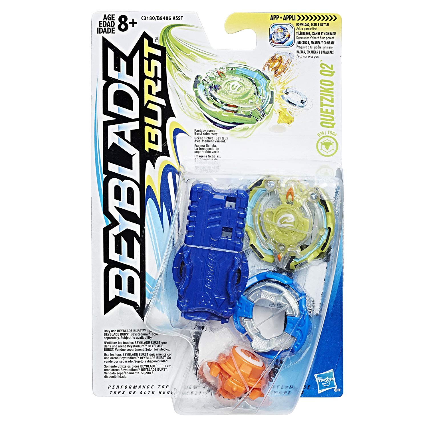 Волчок BeyBlade Burst с пусковым устройством – Quetziko Q2  