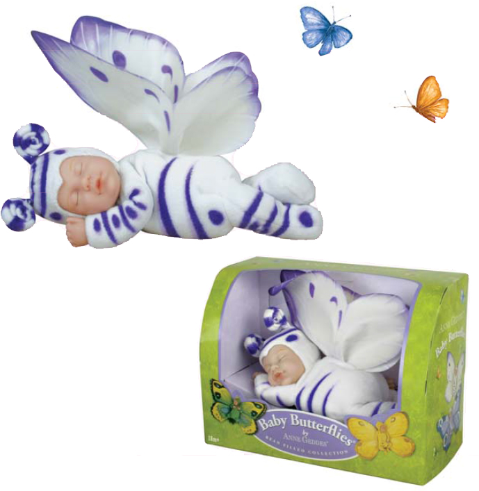Кукла из серии «Детки-бабочки», бело-сиреневые  