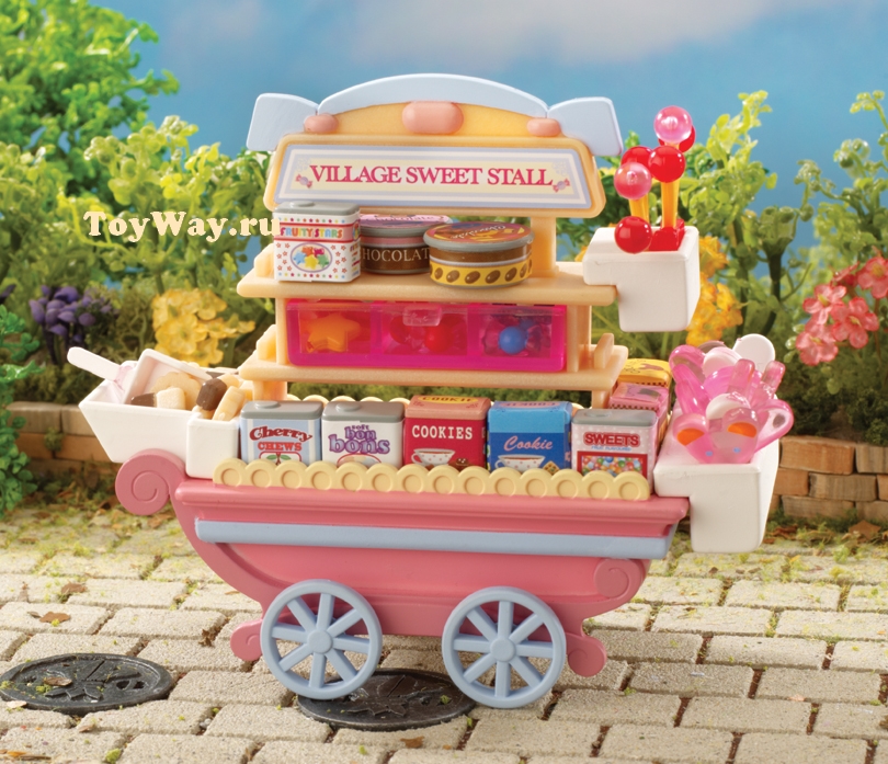 сильвания фэмили тележка со сладостями. детский игрушки. тележка со сладостями. тележка со сладостями. тележка со сладостями.