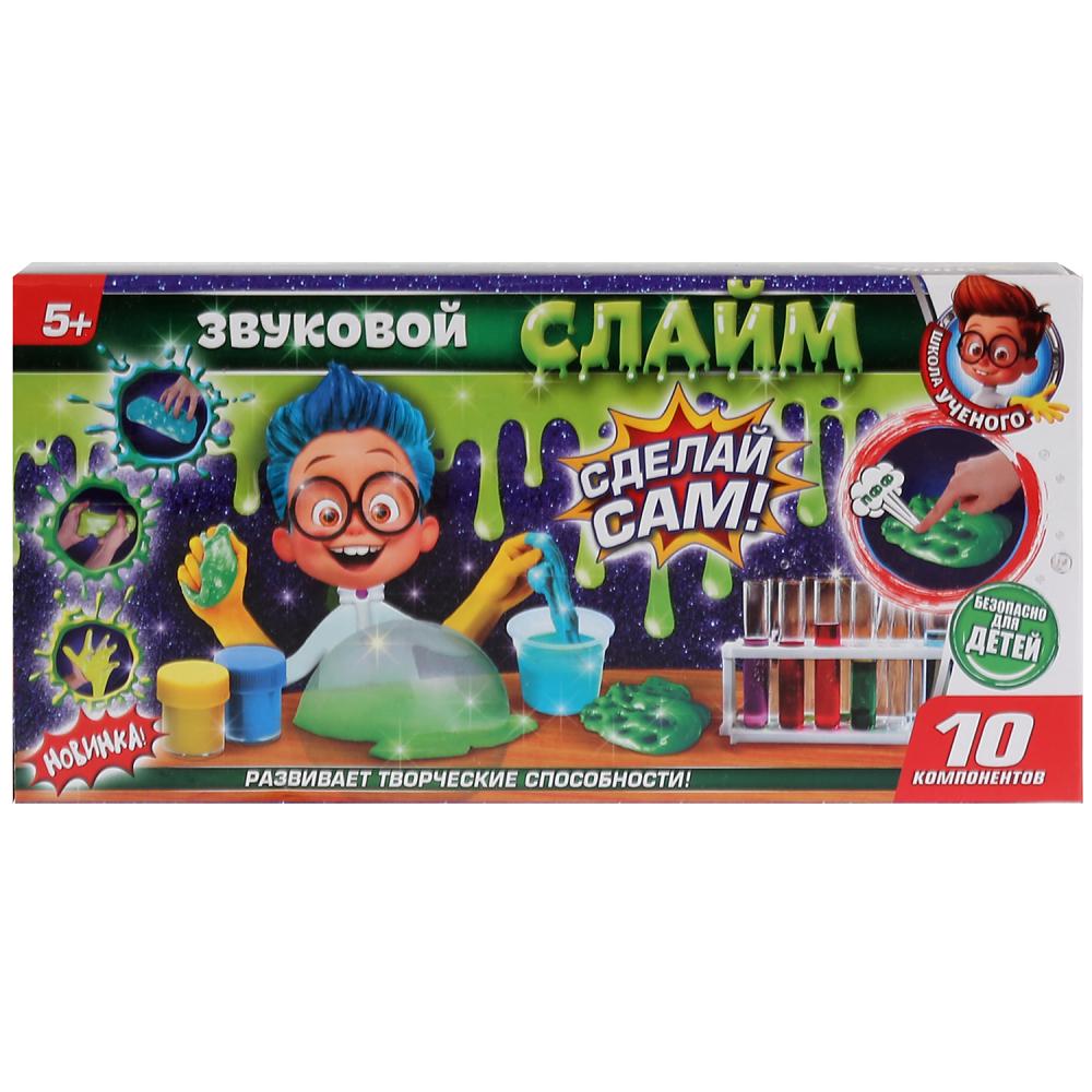 

Игрушка опыты Школа ученого - Звуковой слайм: сделай сам