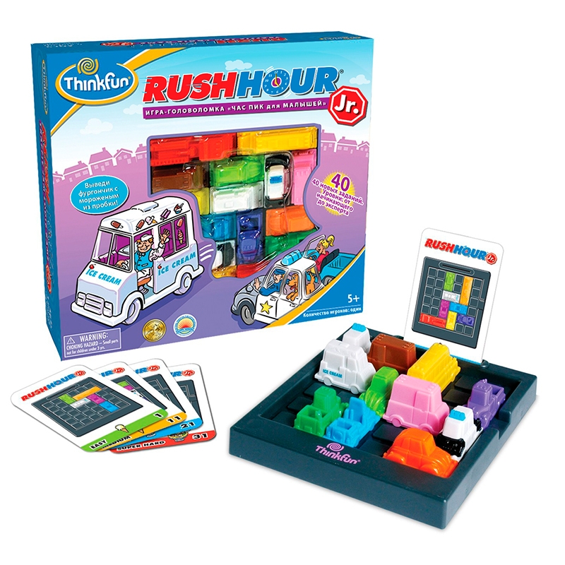 

Настольная игра-головоломка ThinkFun — Час Пик, для малышей, 5041-RU
