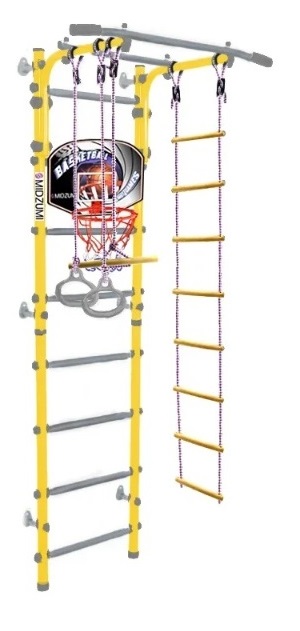 

Шведская стенка Midzumi Banji Basketball Shield, цвет - лимонный пай