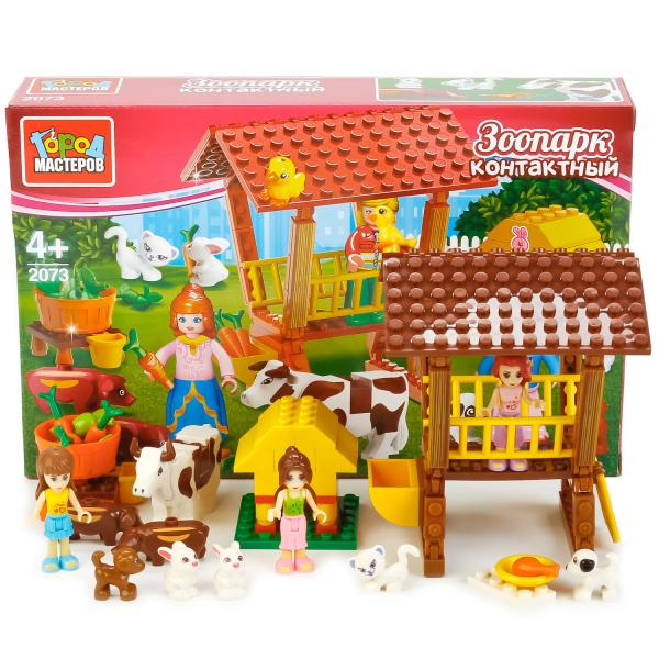 

Конструктор - Контактный зоопарк с фигурками, 150 деталей