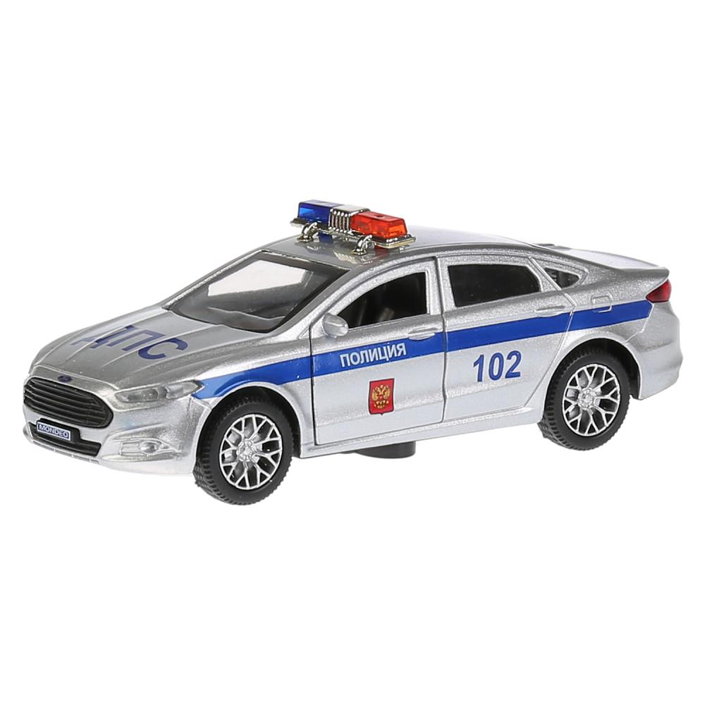 

Машина металлическая Ford Mondeo Полиция, длина 12 см., свет и звук, открываются двери, инерционная