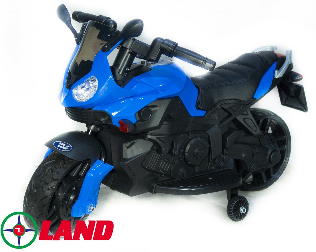 

Детский электромотобайк ToyLand Moto JC 917 синего цвета