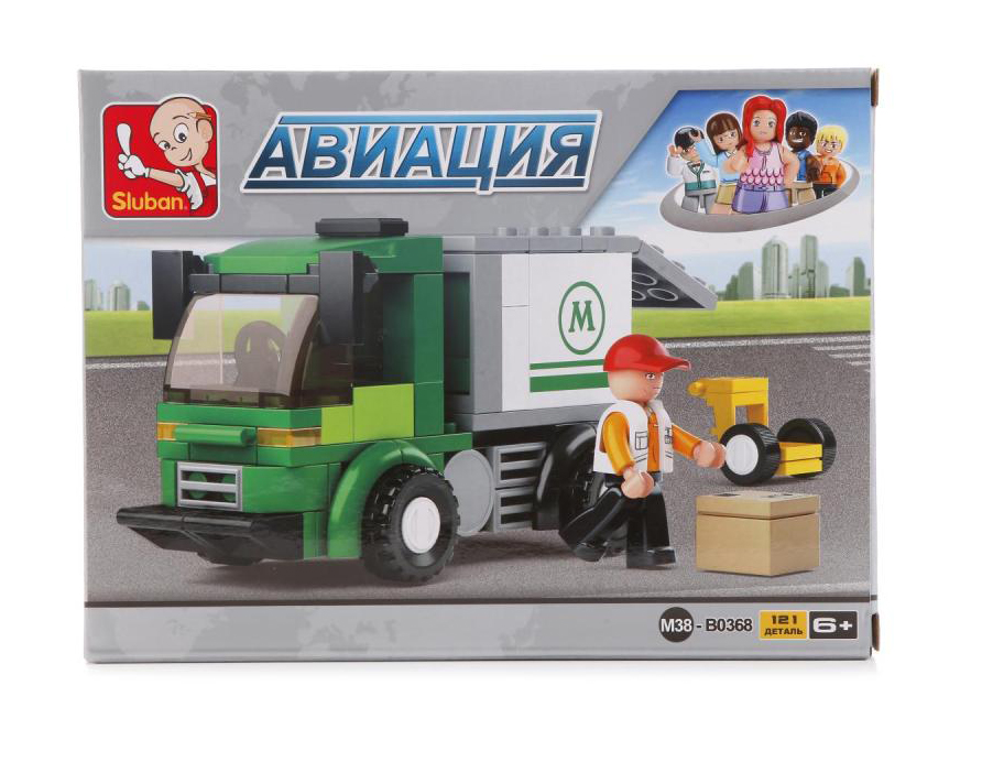 

Конструктор – Грузовик с фигуркой, 121 деталь