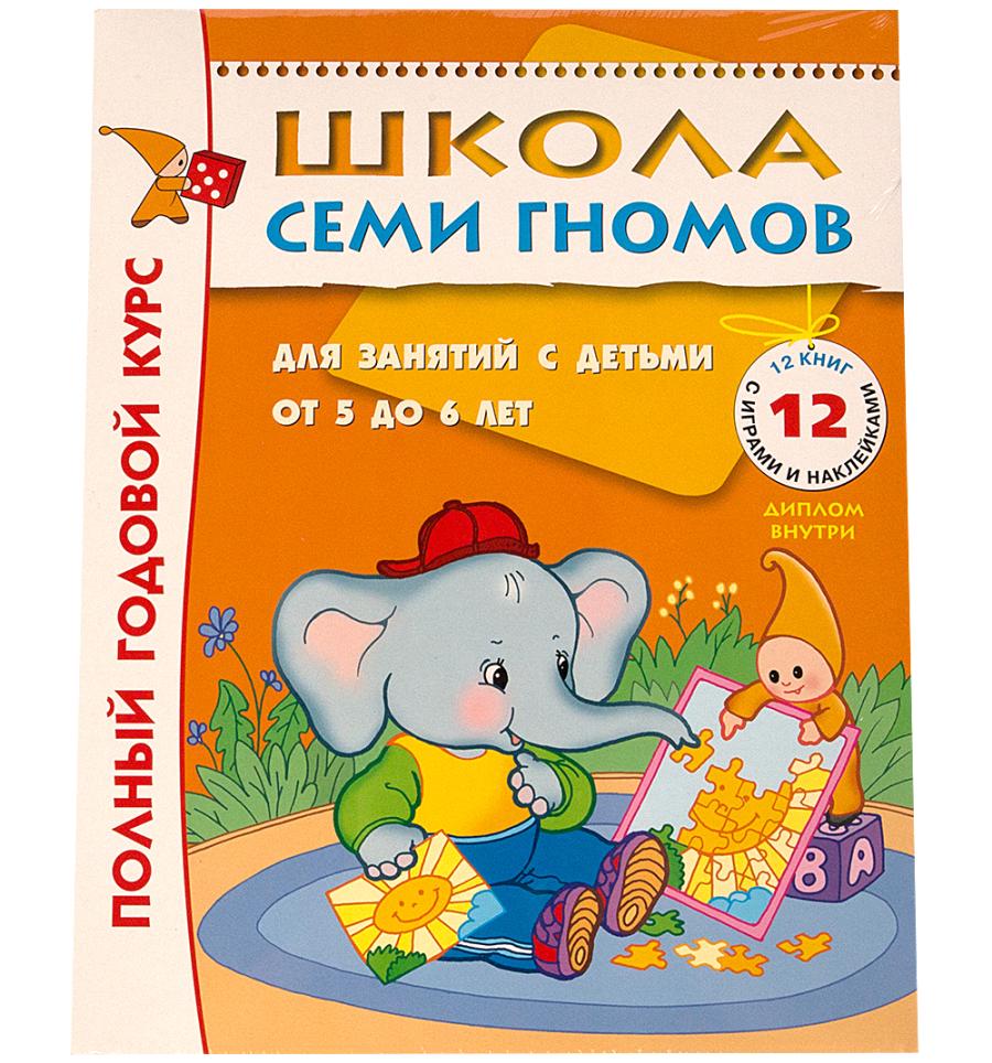 

Полный годовой курс из 12 обучающих пособий для детей от 5 до 6 лет из серии «Школа Семи Гномов»