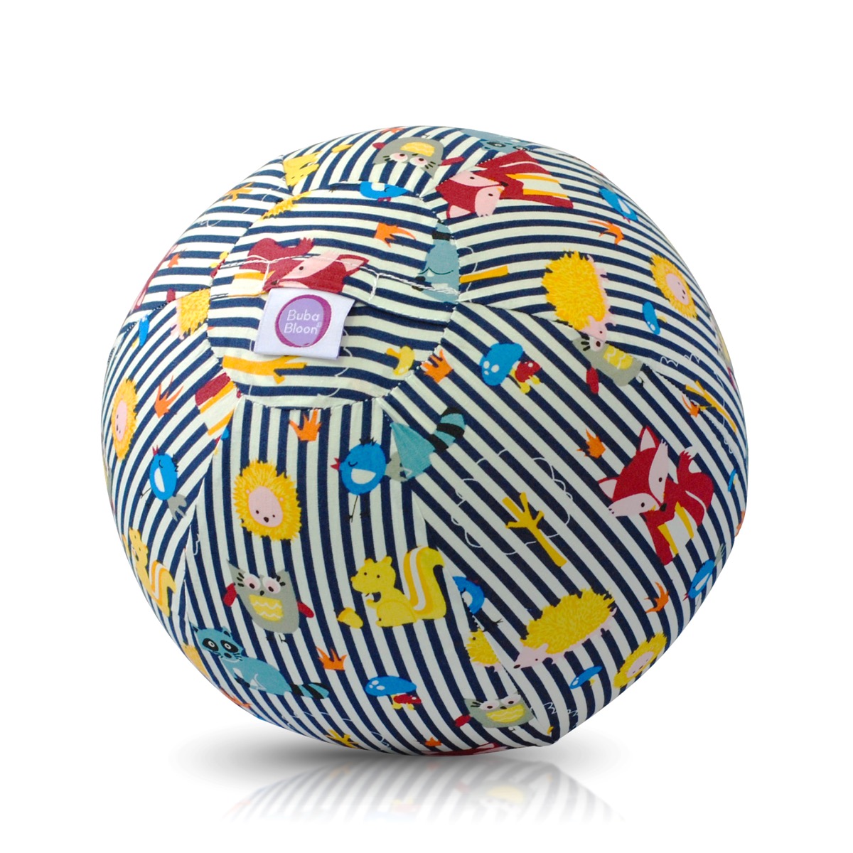 Воздушный мяч с набором шариков и чехлом дизайн Животные Animal в голубую полоску  