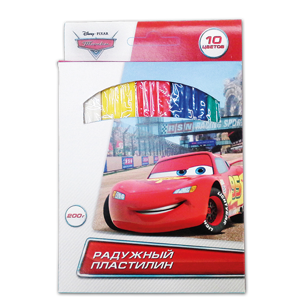 

Классический восковый пластилин "Multiart" Disney Тачки, 10 цветов