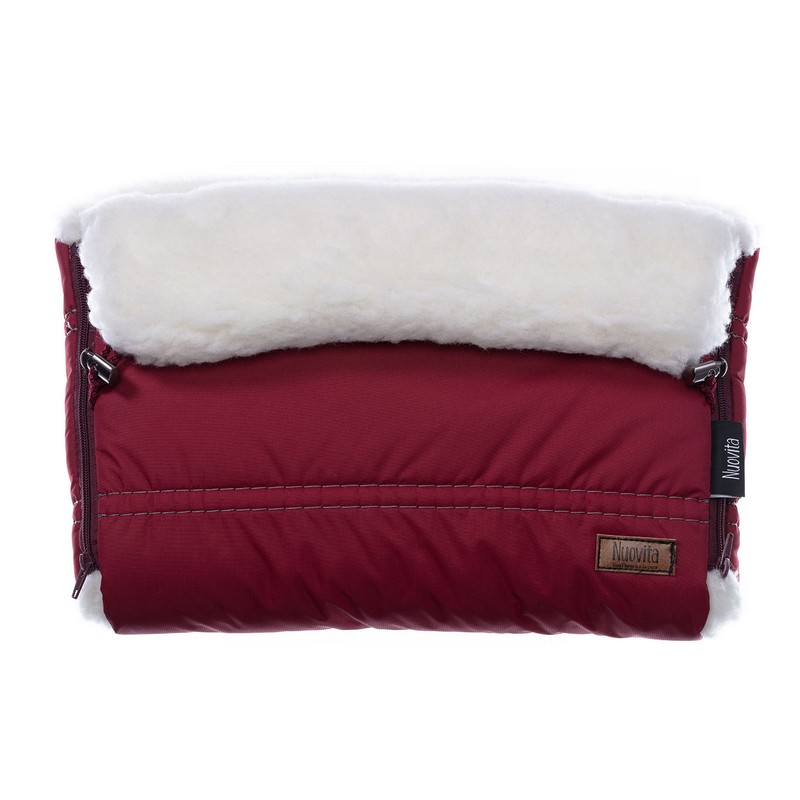 

Муфта меховая для коляски Nuovita Alpino Bianco Bordo/Бордовый