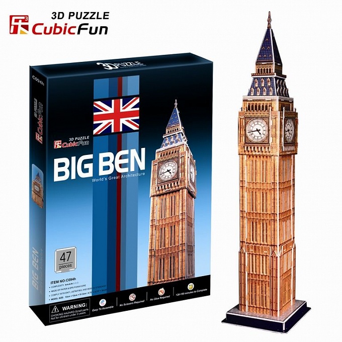 

3D puzzles. Объёмный пазл Лондон Биг Бен